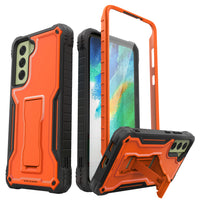 ExoGuard Samsung Galaxy S21 Series Case, Rubber Shockproof Full Body Cover Case Built-in Kickstand for Samsung S21 / Samsung S21 FE / Samsung S21 Plus / Samsung S21 Ultra