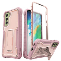ExoGuard Samsung Galaxy S21 Series Case, Rubber Shockproof Full Body Cover Case Built-in Kickstand for Samsung S21 / Samsung S21 FE / Samsung S21 Plus / Samsung S21 Ultra