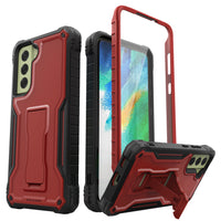 ExoGuard Samsung Galaxy S21 Series Case, Rubber Shockproof Full Body Cover Case Built-in Kickstand for Samsung S21 / Samsung S21 FE / Samsung S21 Plus / Samsung S21 Ultra