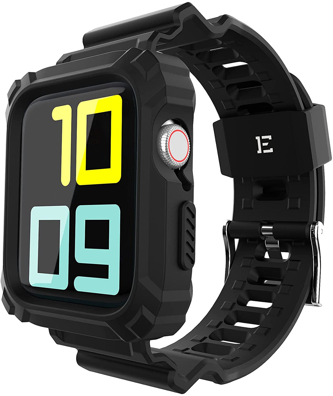 ExoGuard for Apple Watch Bands 38/40/42/44mm Series with Case, Sports Style Replacement Band Strap Shockproof with Bumper Case fits iWatch  6/5/4/3/2/1/SE