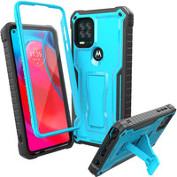 ExoGuard for Moto G Stylus 5G Case, Rubber Shockproof Full-Body Cover Case Built-in Screen Protector and Kickstand Compatible with Moto G Stylus 5G Phone