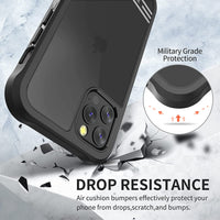 ExoGuard iPhone 12 Series Case with Screen Protector, Dual Layer Full Body Protection Cover Clear Back Phone Case for iPhone Series