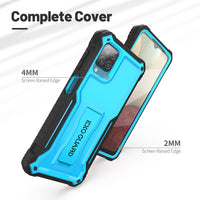 ExoGuard for Samsung Galaxy A12 Case, Rubber Shockproof Full-Body Cover Case Built-in Screen Protector and Kickstand Compatible with Samsung A12 Phone