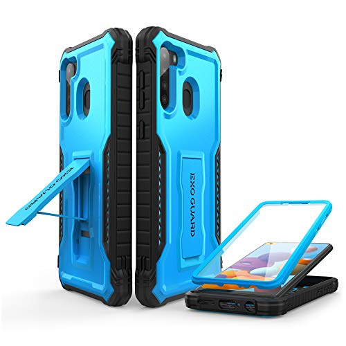 ExoGuard for Samsung Galaxy A21 Case, Rubber Shockproof Full-Body Cove