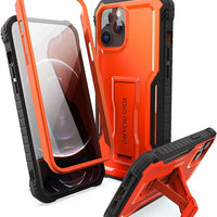 ExoGuard for iPhone 12 Series Case, Rubber Shockproof Full-Body Cover Case Built-in Screen Protector with Kickstand for iPhone 12/iPhone 12 Mini/iPhone 12 Pro/iPhone 12 Pro Max