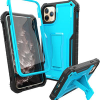 ExoGuard for iPhone 11 Series Case, Rubber Shockproof Full-Body Cover Case Built-in Screen Protector with Kickstand for iPhone 11/iPhone 11 Pro/iPhone 11 Pro Max