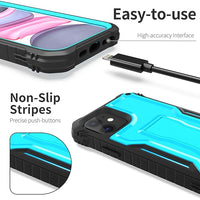 ExoGuard for iPhone 11 Series Case, Rubber Shockproof Full-Body Cover Case Built-in Screen Protector with Kickstand for iPhone 11/iPhone 11 Pro/iPhone 11 Pro Max