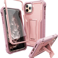 ExoGuard for iPhone 11 Series Case, Rubber Shockproof Full-Body Cover Case Built-in Screen Protector with Kickstand for iPhone 11/iPhone 11 Pro/iPhone 11 Pro Max