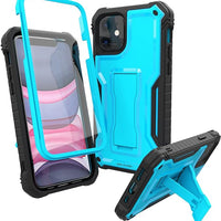 ExoGuard for iPhone 11 Series Case, Rubber Shockproof Full-Body Cover Case Built-in Screen Protector with Kickstand for iPhone 11/iPhone 11 Pro/iPhone 11 Pro Max