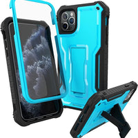 ExoGuard for iPhone 11 Series Case, Rubber Shockproof Full-Body Cover Case Built-in Screen Protector with Kickstand for iPhone 11/iPhone 11 Pro/iPhone 11 Pro Max