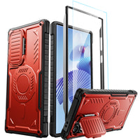 ExoGuard for Samsung Galaxy S24 Series Case with Screen Protector,Rubber Full-Body Cover Protective Case with Camera Cover and Kickstand Function for Samsung S24 / Samsung S24 Plus / Samsung S24 Ultra