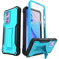 ExoGuard for OnePlus 9 Series Case, Rubber Shockproof Full-Body Cover Case Built-in Screen Protector and Kickstand Compatible with OnePlus 9 /OnePlus 9 Pro