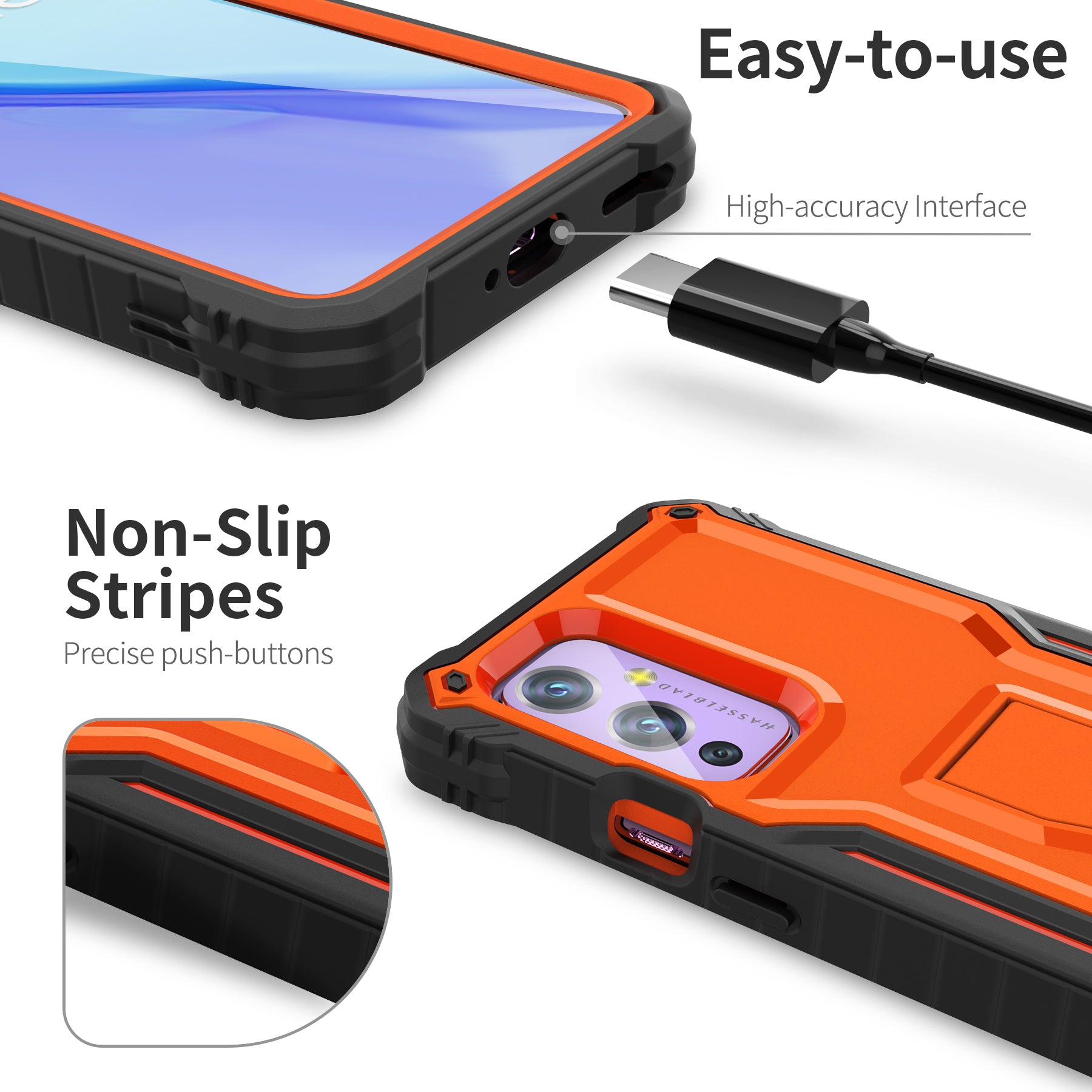 ExoGuard for OnePlus 9 Series Case, Rubber Shockproof Full-Body Cover