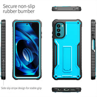 ExoGuard for Moto G 5G 2022 Case, Rubber Shockproof Full-Body Cover Case Come with a Tempered Glass Screen Protector and Kickstand Compatible with Moto G 2022 Phone