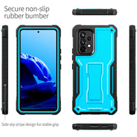 ExoGuard for Samsung Galaxy A53 Case, Rubber Shockproof Full-Body Cover Case with Screen Protector for Samsung A53 5G Phone, Built-in Kickstand