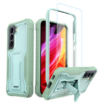 ExoGuard for Samsung Galaxy S22 Series Case, Rubber Shockproof Heavy Duty Case with Screen Protector Built-in Kickstand for Samsung S22 / Samsung S22 Plus / Samsung S22 Ultra（S22 Ultra Does not come with a screen protector）