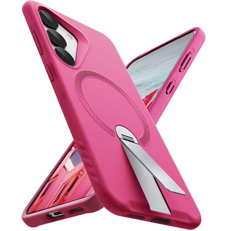 ExoGuard for Samsung Galaxy S25 Series Case, Adjustable Metal Kickstand, Soft Skin-Friendly Silicone Cover, Anti-Scratch Microfiber Lining for Samsung S25 / Samsung S25 Plus / Samsung S25 Ultra