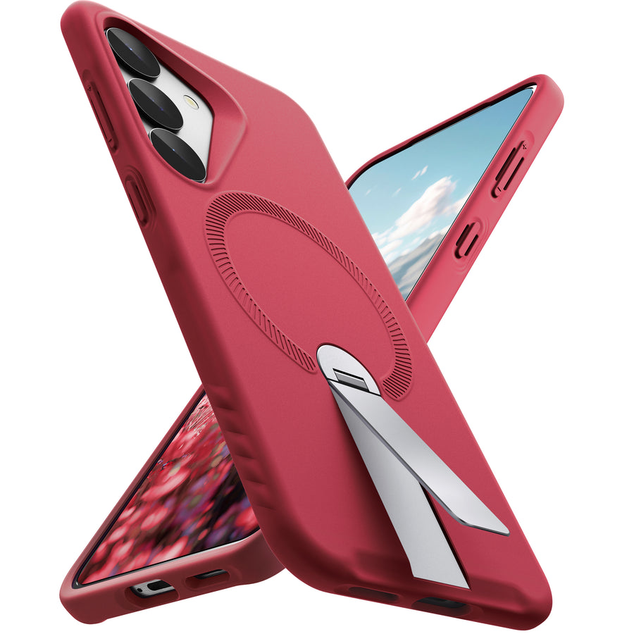 ExoGuard for Samsung Galaxy S25 Series Case, Adjustable Metal Kickstand, Soft Skin-Friendly Silicone Cover, Anti-Scratch Microfiber Lining for Samsung S25 / Samsung S25 Plus / Samsung S25 Ultra